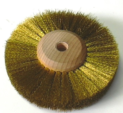 5 Inch Copper Wire Wheel Pure Brass Brush Grinder Metal Polishing Replacement 